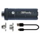 ACETECH LIGHTER BT TRACER UNIT - BLACK (M14CCW) WITH M11 CW ADAPTOR & MICRO USB CHARGING CABLE